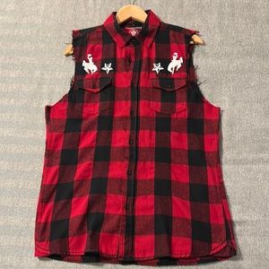 Orville Peck Sleeveless Flannel